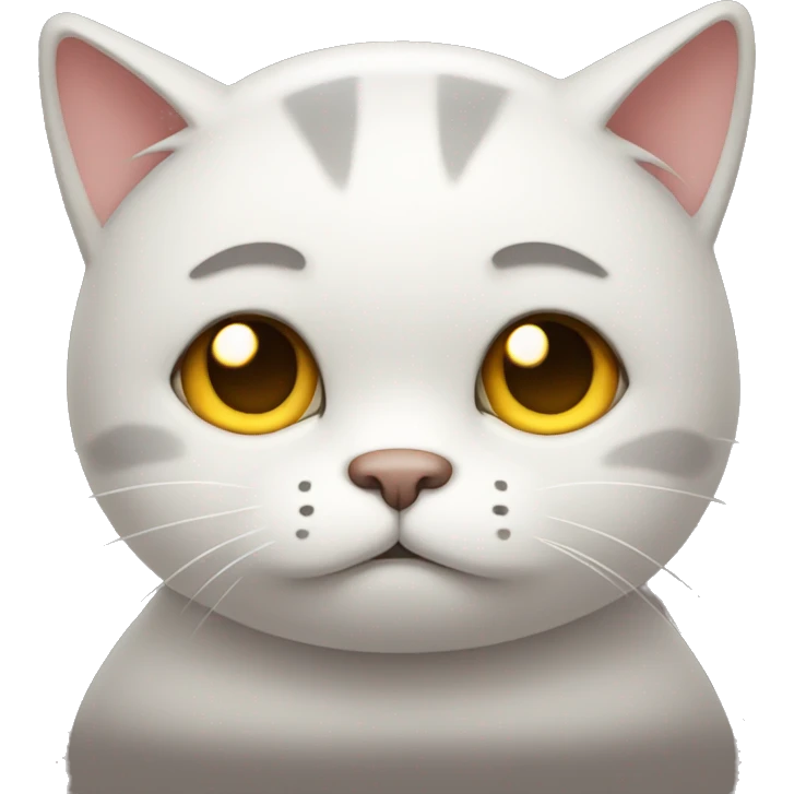 sad cat with 9-5 job emoji