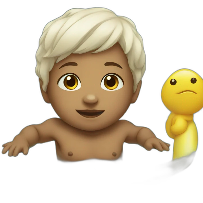 Baby in the pool emoji