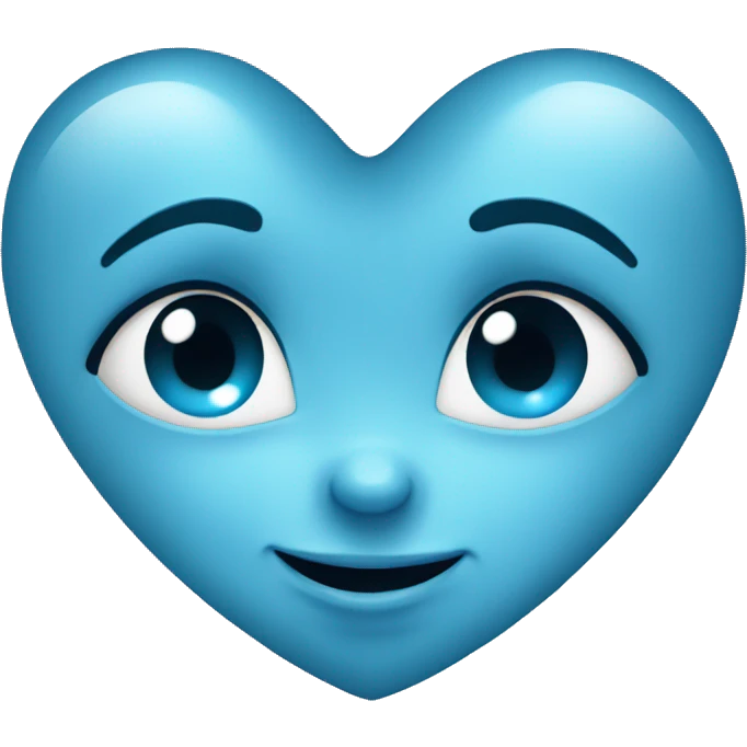 Baby blue heart emoji