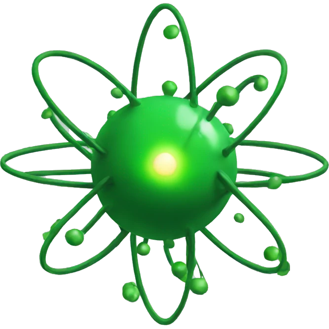 green atom bomb emoji