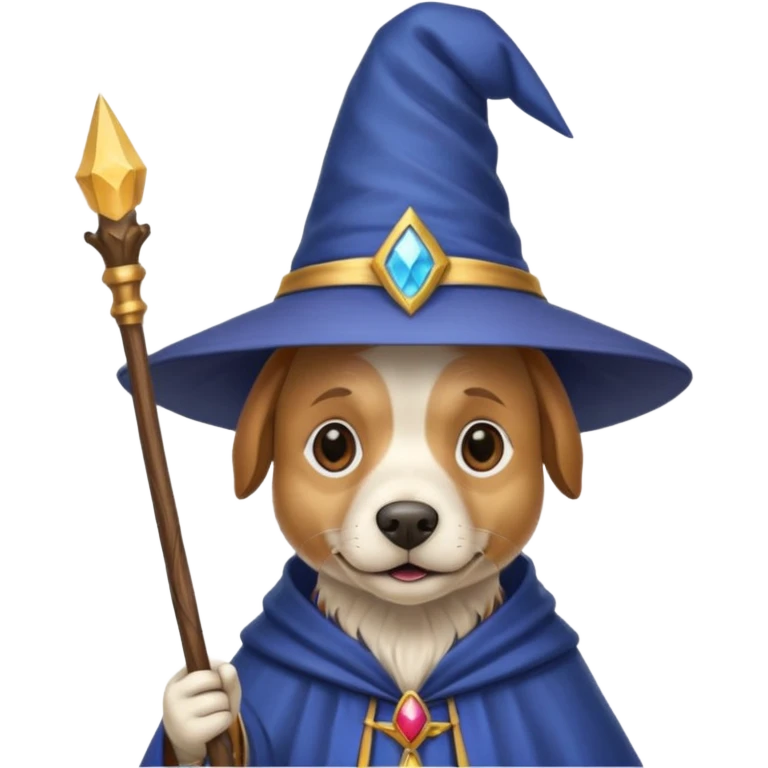 Dog wizard emoji