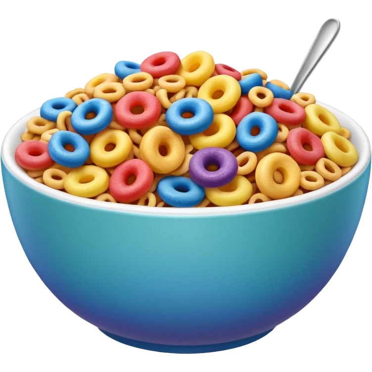cereal froot loops emoji