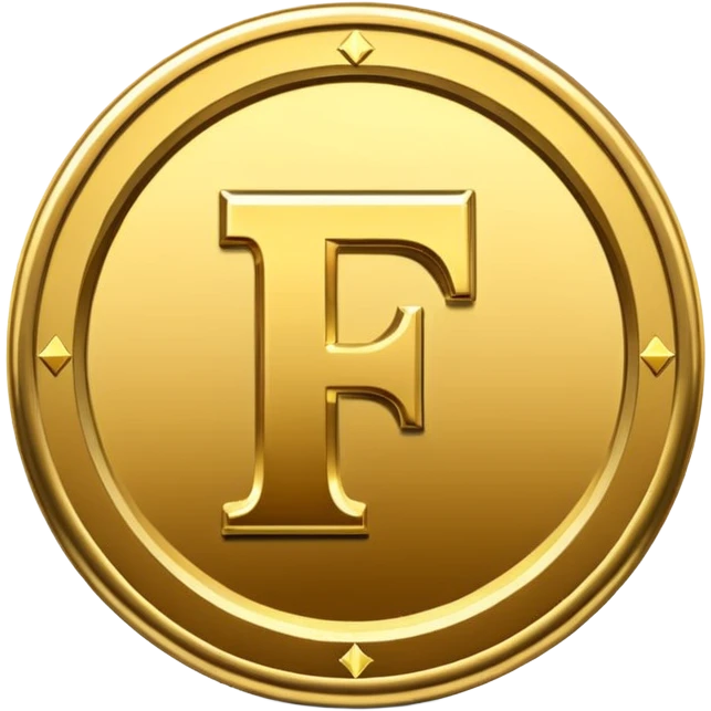 Currency crypto money symbol for the money "Fcoins" big letter F, casino coin colored

Dont make an E emoji