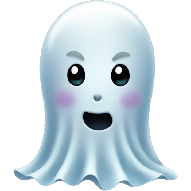 Little cute ghost emoji