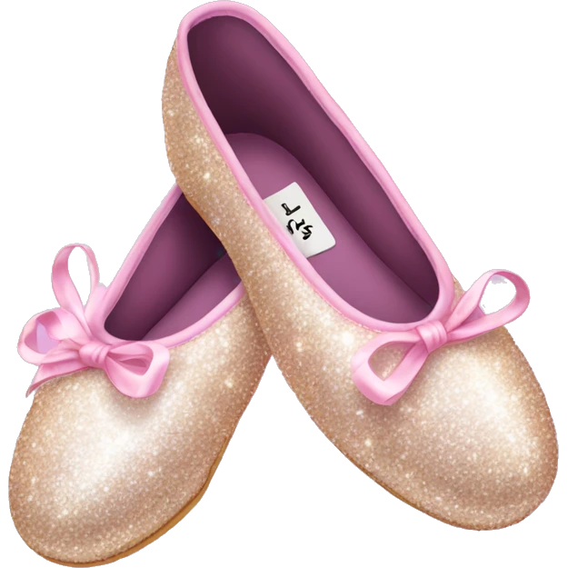 Sparkle ballet shoes  emoji