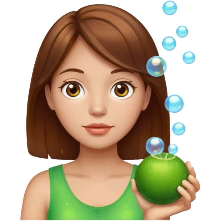 👩🏻‍🦱🫧✨️🍋‍🟩 emoji