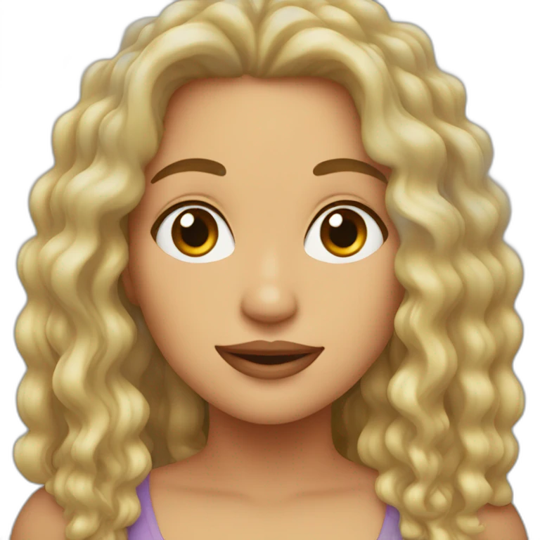 Teresa pelo rizado emoji