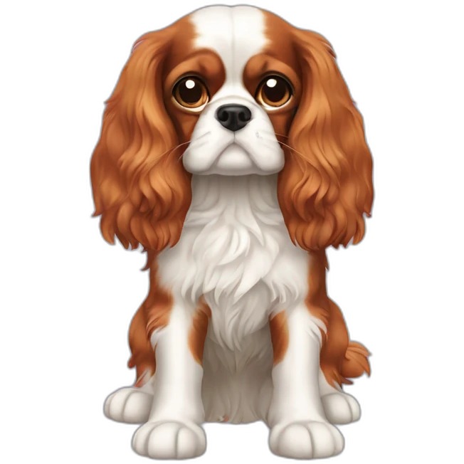  Cavalier King Charles Spaniel full body emoji