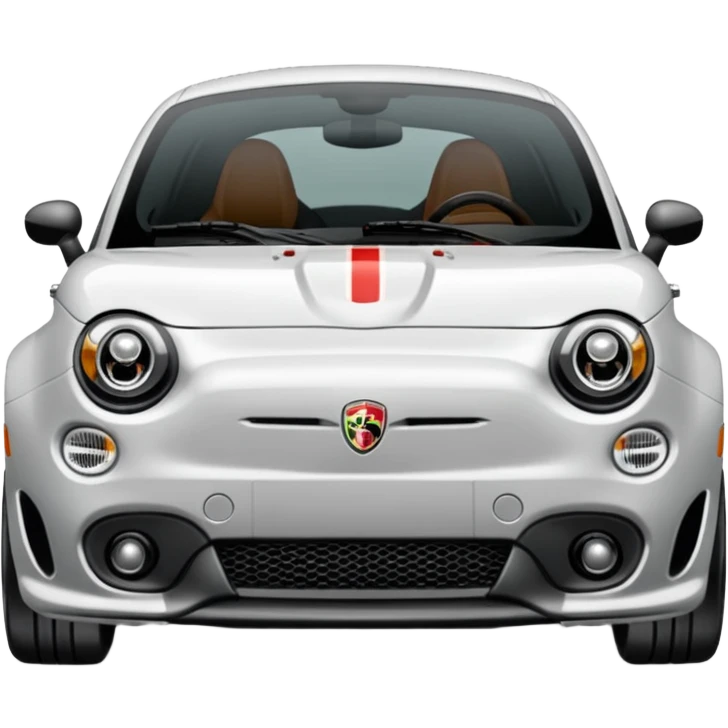 500 abarth grigia con cerchi bianchi emoji