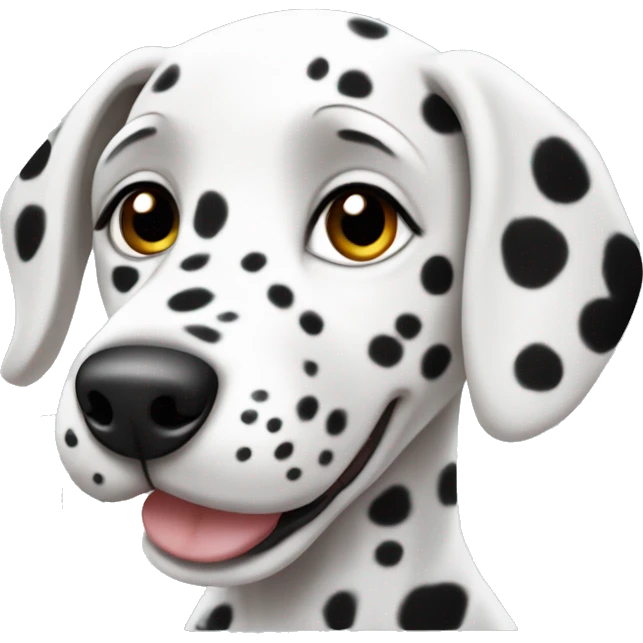 Cute Dalmatian puppy  emoji