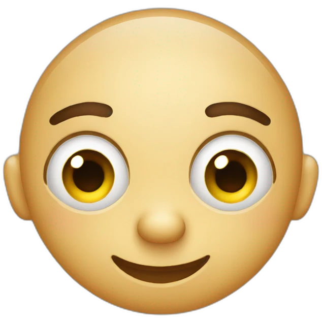 wide eyed awkward smile emoji
