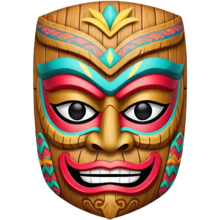 Mavi ünlü tiki emoji