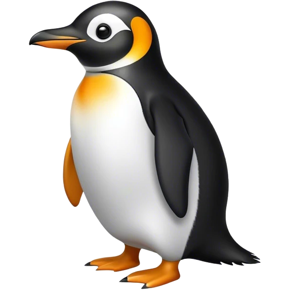 penguin studying emoji