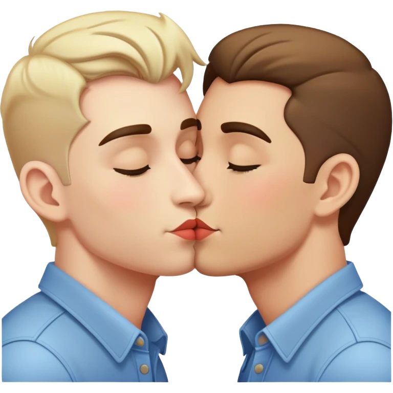 two gay men kissing  emoji