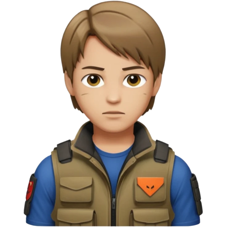 Leon Kennedy from resident evil 4 emoji