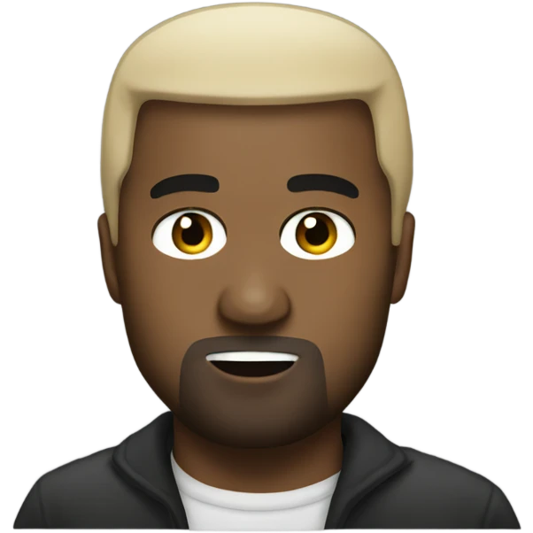 White Kanye West emoji