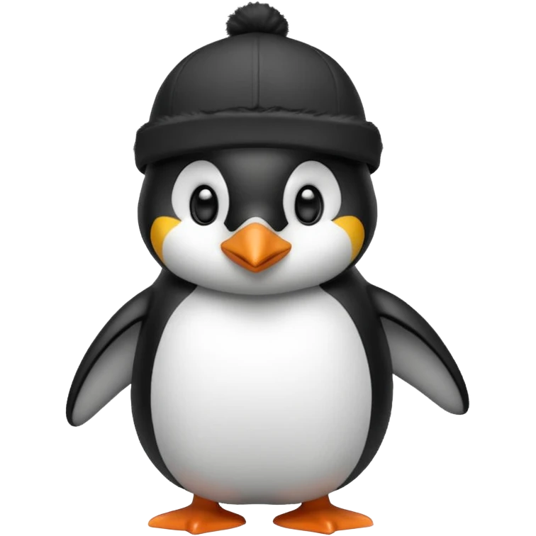 penguen with cap emoji