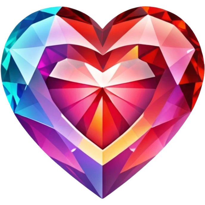 Sparkling gem heart emoji