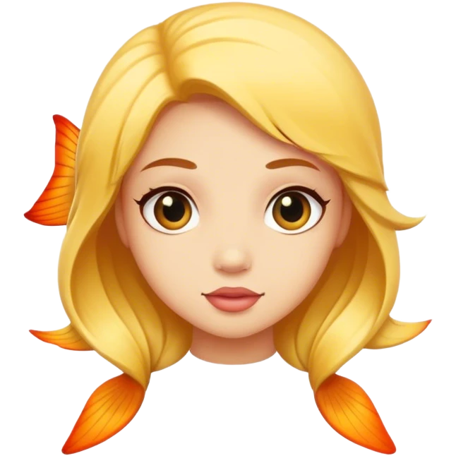 A girl-fish species emoji