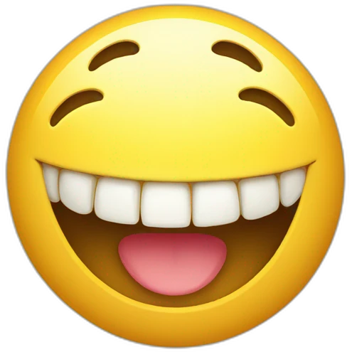 classic smiley with a missing teeth emoji