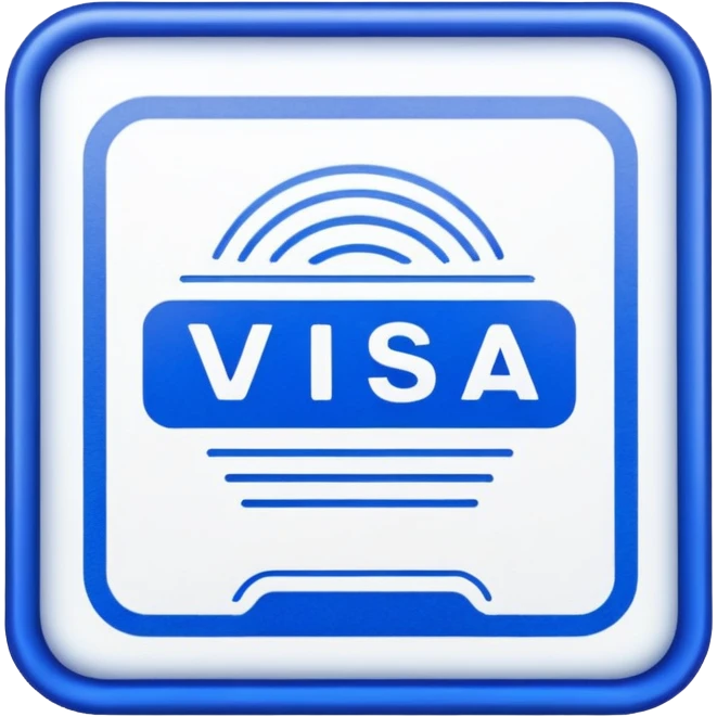 visa stamp with rounded edges emoji
