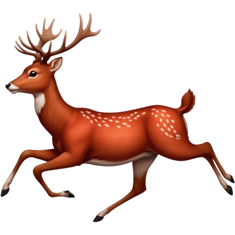 A wall drawing of running deer painted in earthy red pigment.















 emoji