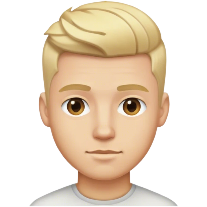 blonde male hairstyles emoji