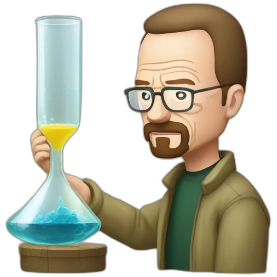 walter white making glass with jesse pinkman emoji