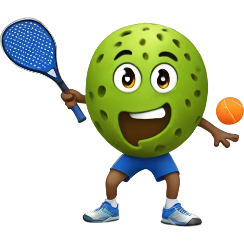 Kiwi playing pickleball emoji