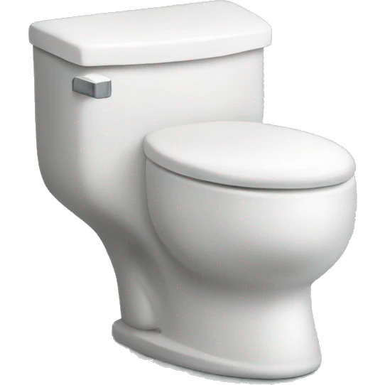 Toilet with a head emoji