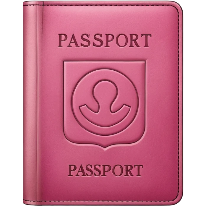 Pink passport  emoji
