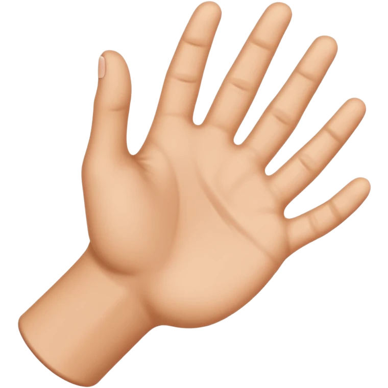 Mano abierta  emoji