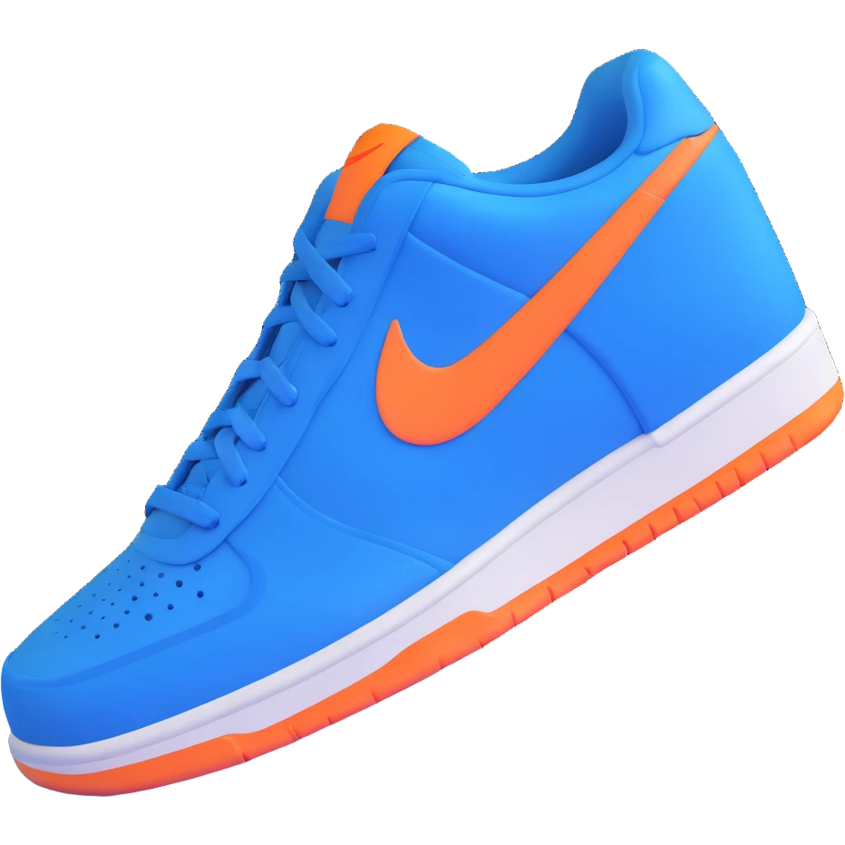 blue Nike shoes emoji