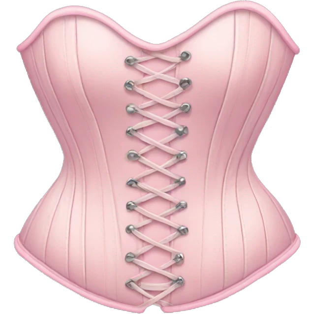 Pastel pink corset  emoji