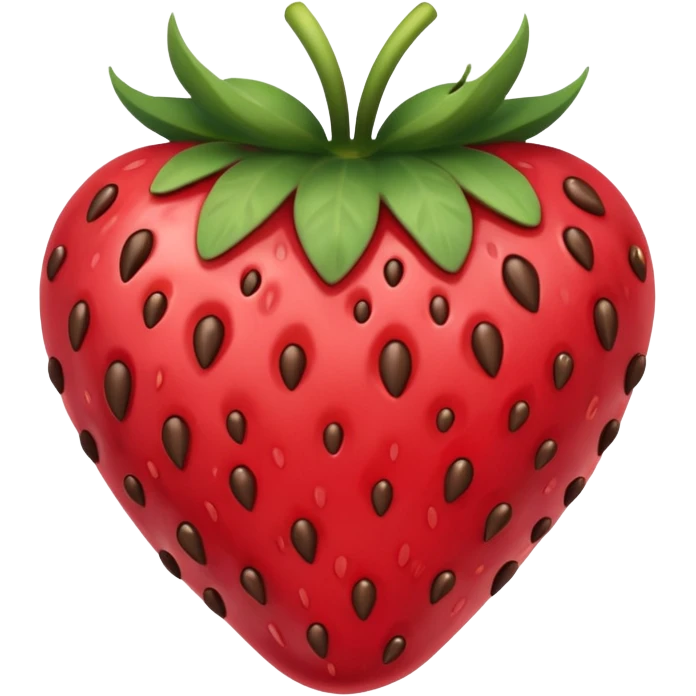 Chocolate covered strawberry  emoji