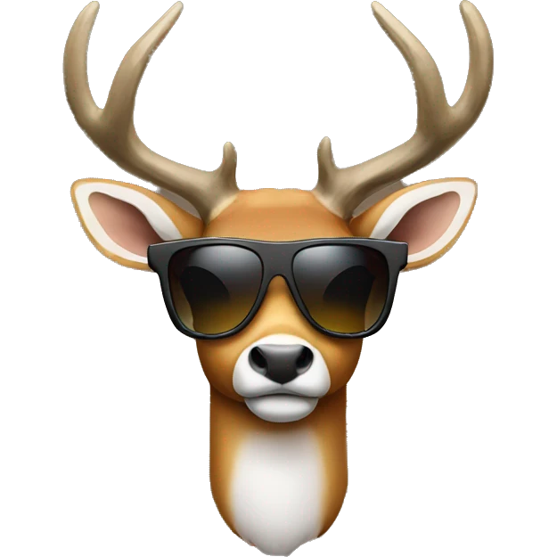 Buck with sunglasses  emoji