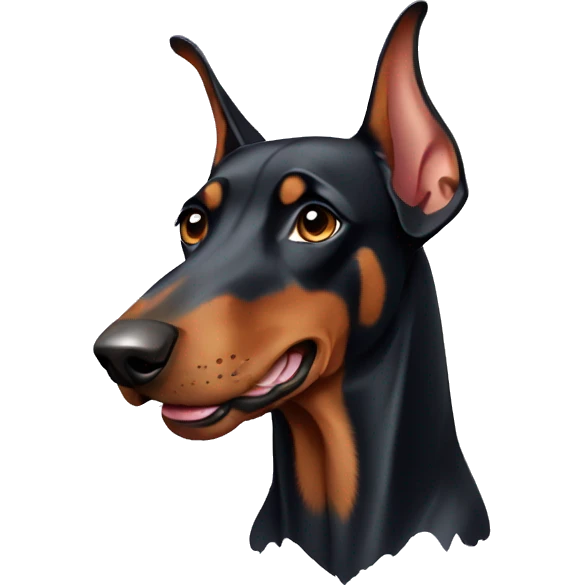 Doberman dog emoji