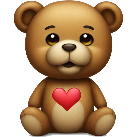 Teddy bear blowing a kiss emoji