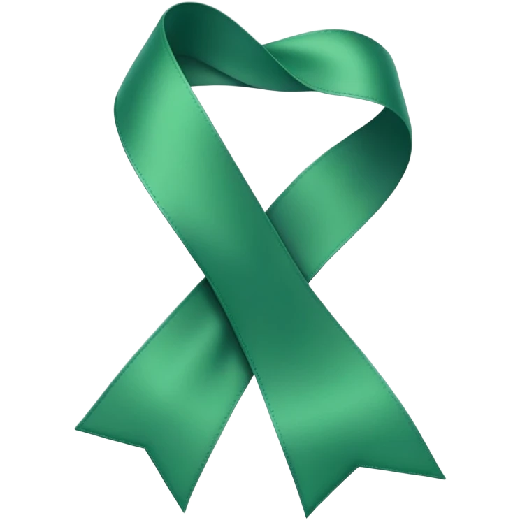Green ribbon emoji