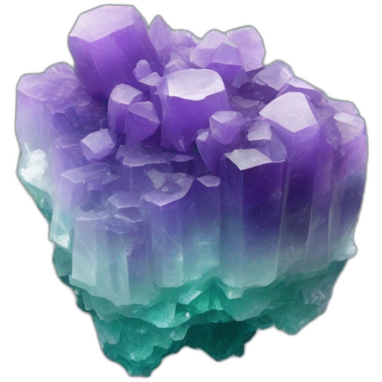 Fluorite crystal cluster emoji
