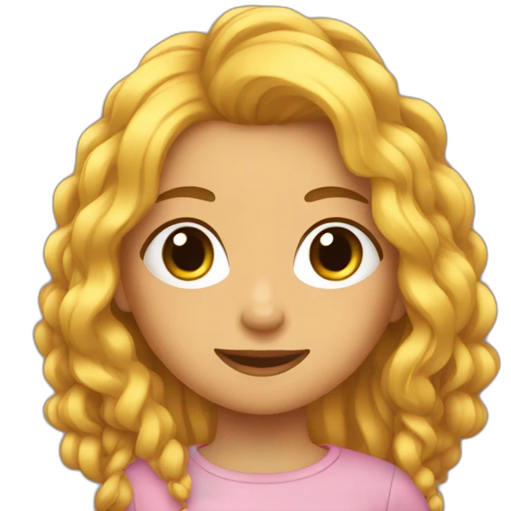 Fille avec des tresses emoji