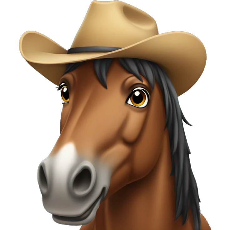 horse with cowboy hat emoji