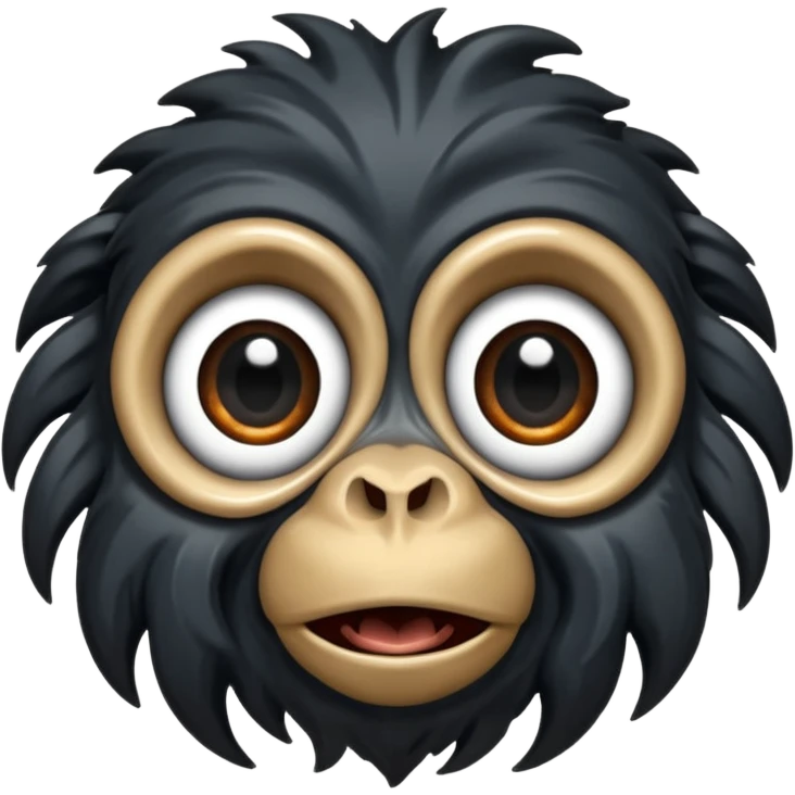 apes freaking out as black hole forms before them emoji