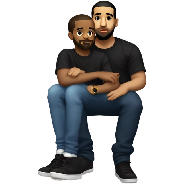 Drake sitting on Kendrick’s lap emoji