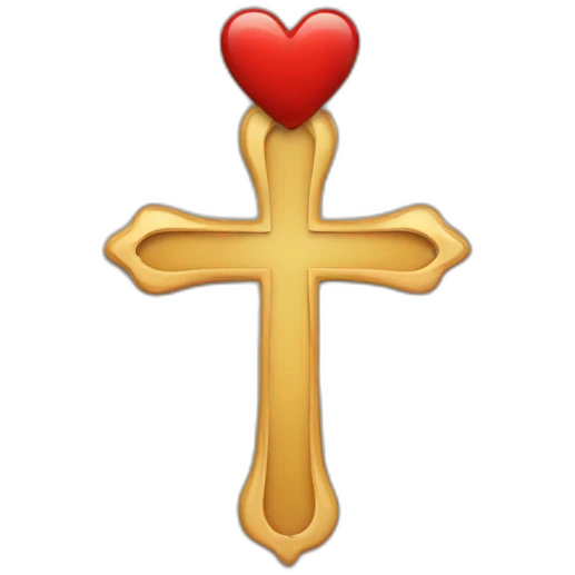 Herz mit kreuz emoji