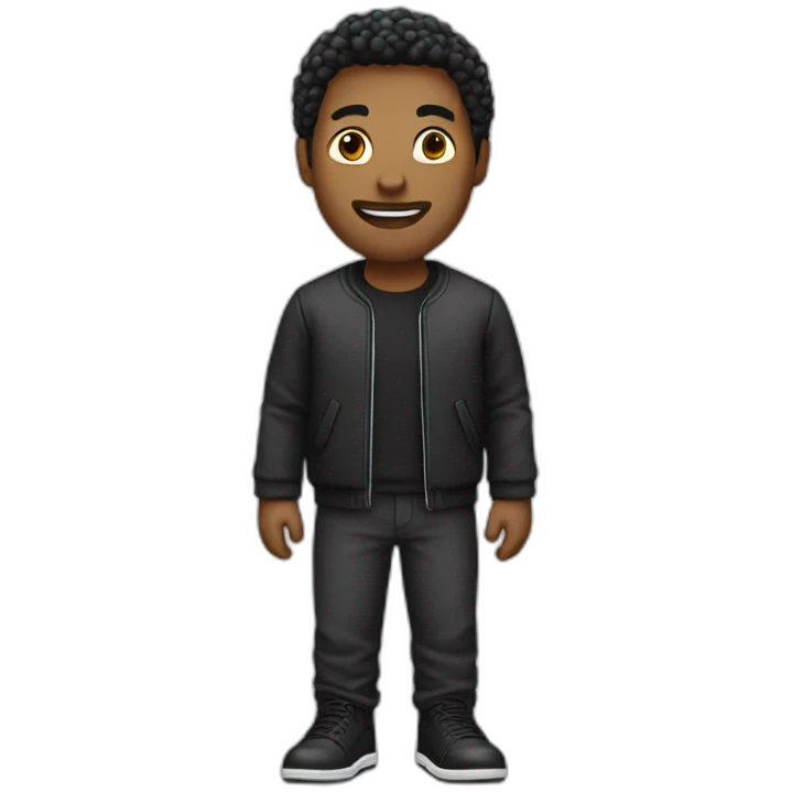 Man whith black shoes emoji