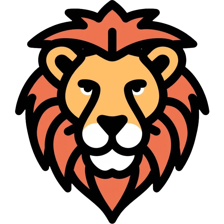 lion head with mane emoji