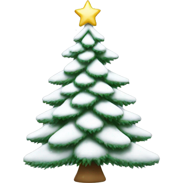 White Christmas tree emoji
