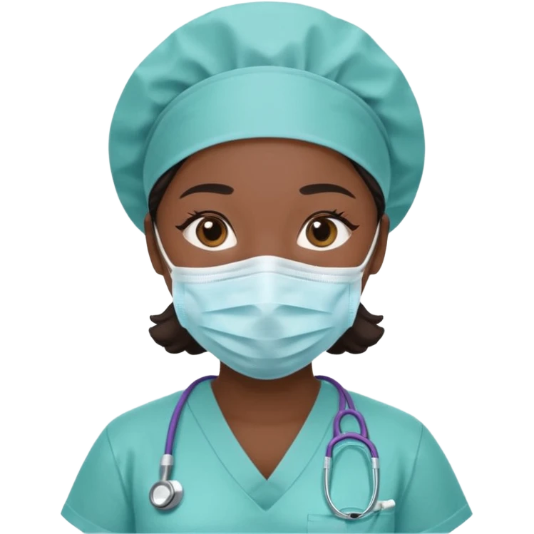 NURSE BLACK S emoji