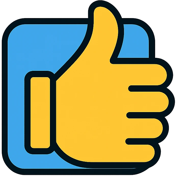 thumbs up like button emoji